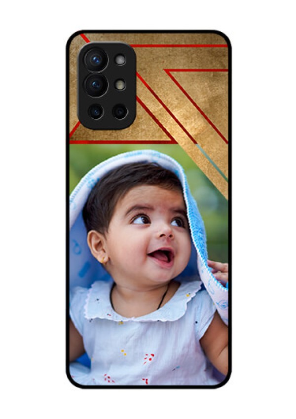 Oneplus 9R 5G Personalized Glass Phone Case - Gradient Abstract Texture Design