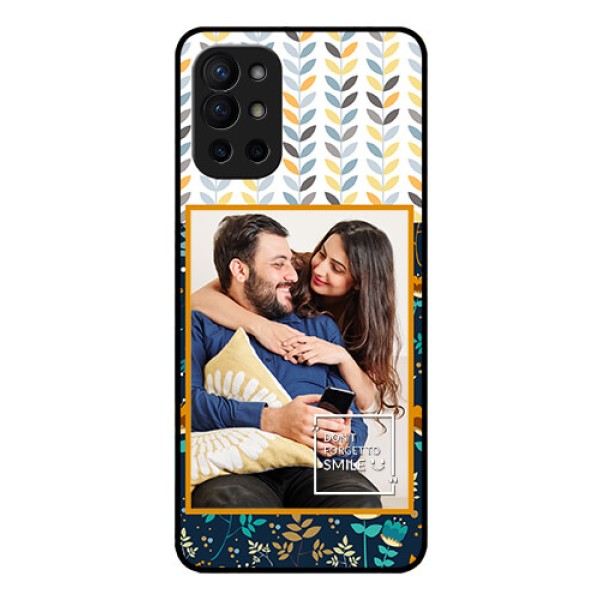 Oneplus 9R 5G Custom Glass Mobile Case - Pattern Design