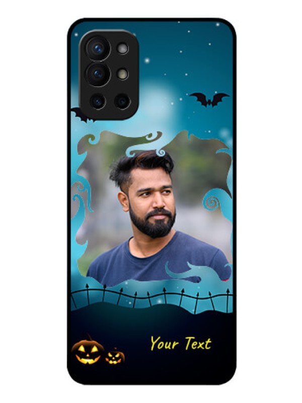 Custom Oneplus 9R 5G Custom Glass Phone Case - Halloween frame design