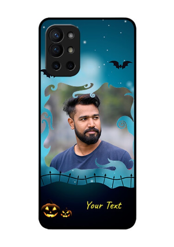 Oneplus 9R 5G Custom Glass Phone Case - Halloween frame design