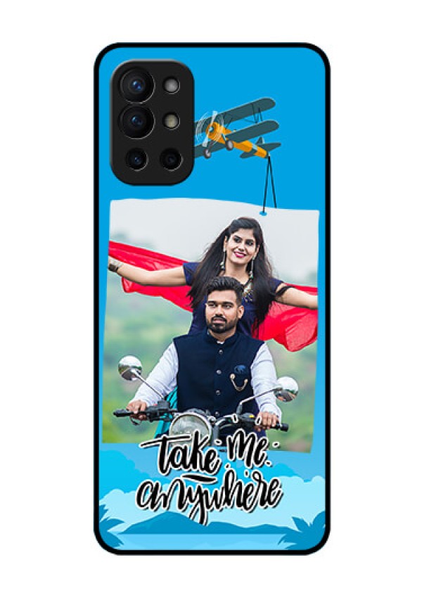 Oneplus 9R 5G Custom Glass Mobile Case - Traveller Design 