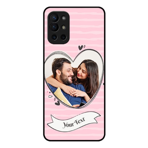 Oneplus 9R 5G Custom Glass Phone Case - Vintage Heart Design