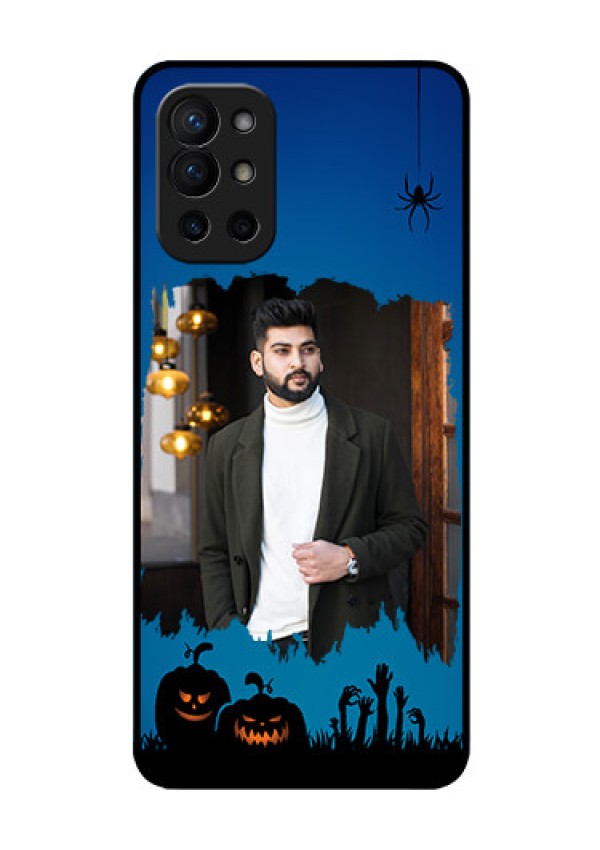 Oneplus 9R 5G Photo Printing on Glass Case - with pro Halloween design 