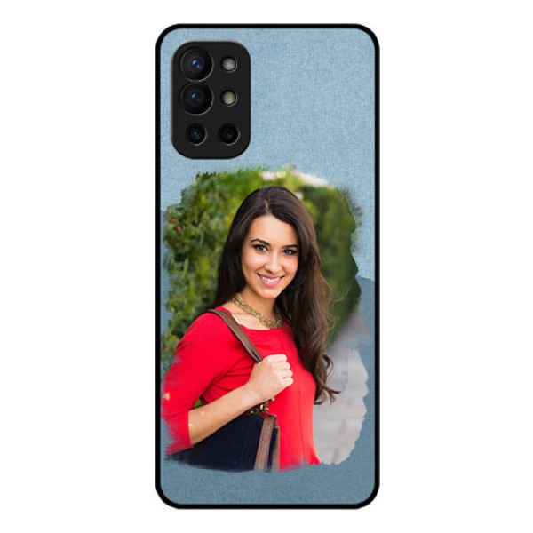 Oneplus 9R 5G Custom Glass Mobile Case - Grunge Line Art Design