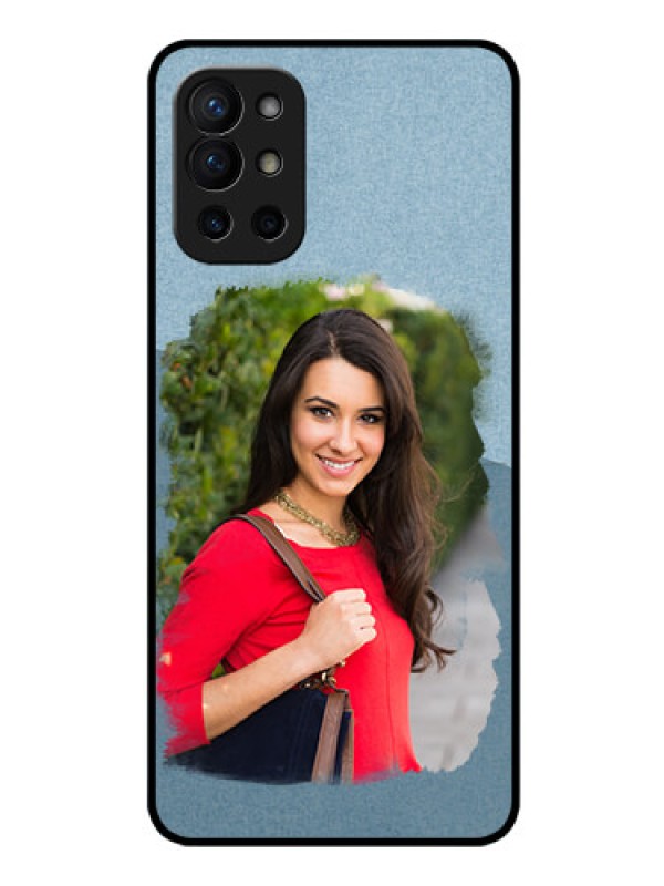 Custom Oneplus 9R 5G Custom Glass Mobile Case - Grunge Line Art Design