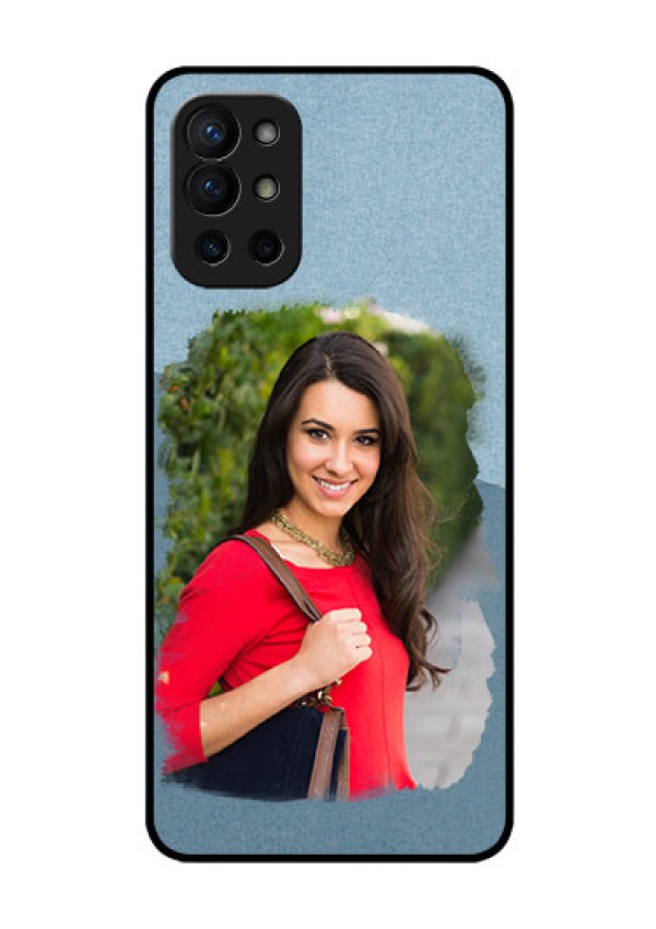 Oneplus 9R 5G Custom Glass Mobile Case - Grunge Line Art Design