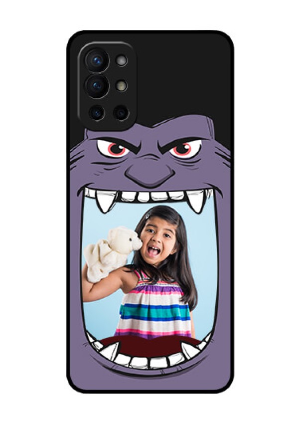 Oneplus 9R 5G Custom Glass Phone Case - Angry Monster Design