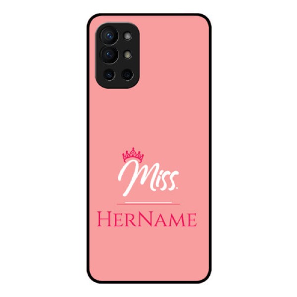 Oneplus 9R 5G Custom Glass Phone Case Mrs with Name