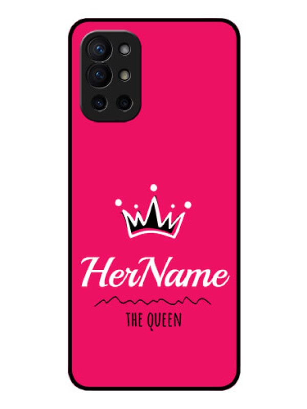 Custom Oneplus 9R 5G Glass Phone Case Queen with Name