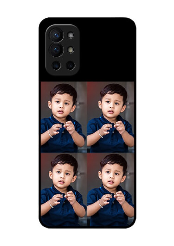Oneplus 9R 5G 4 Image Holder on Glass Mobile Cover