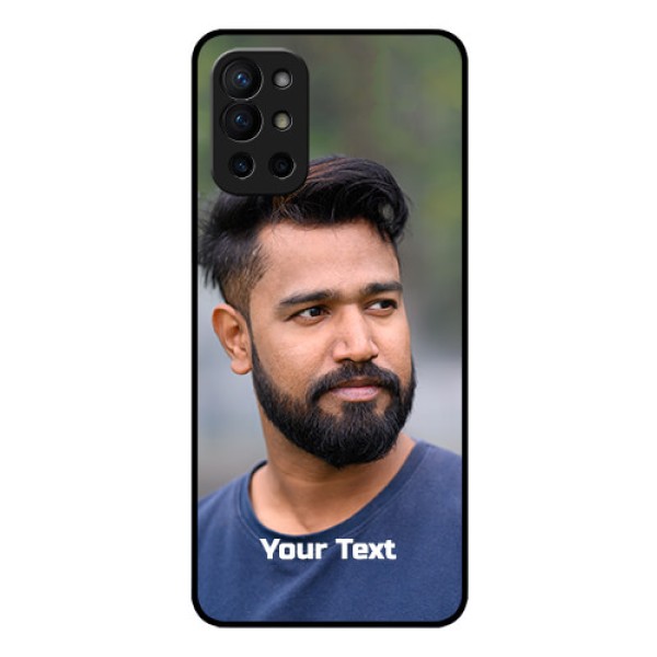 Oneplus 9R 5G Glass Mobile Cover: Photo with Text
