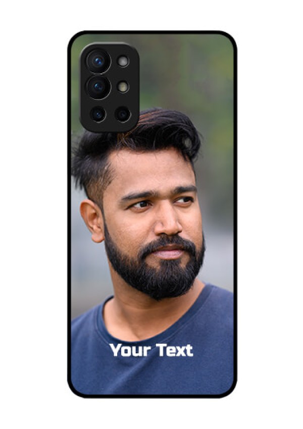 Oneplus 9R 5G Glass Mobile Cover: Photo with Text