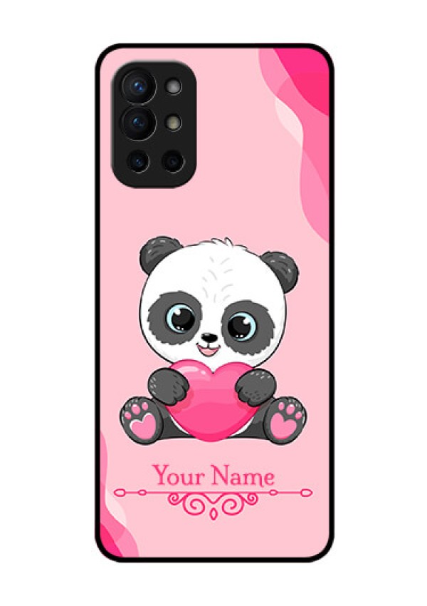 OnePlus 9R 5G Custom Glass Mobile Case - Cute Panda Design