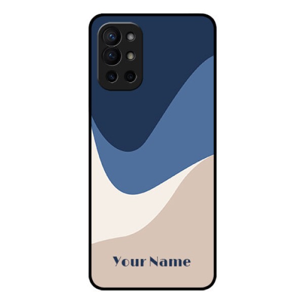 OnePlus 9R 5G Custom Glass Phone Case - Abstract Drip Art Design