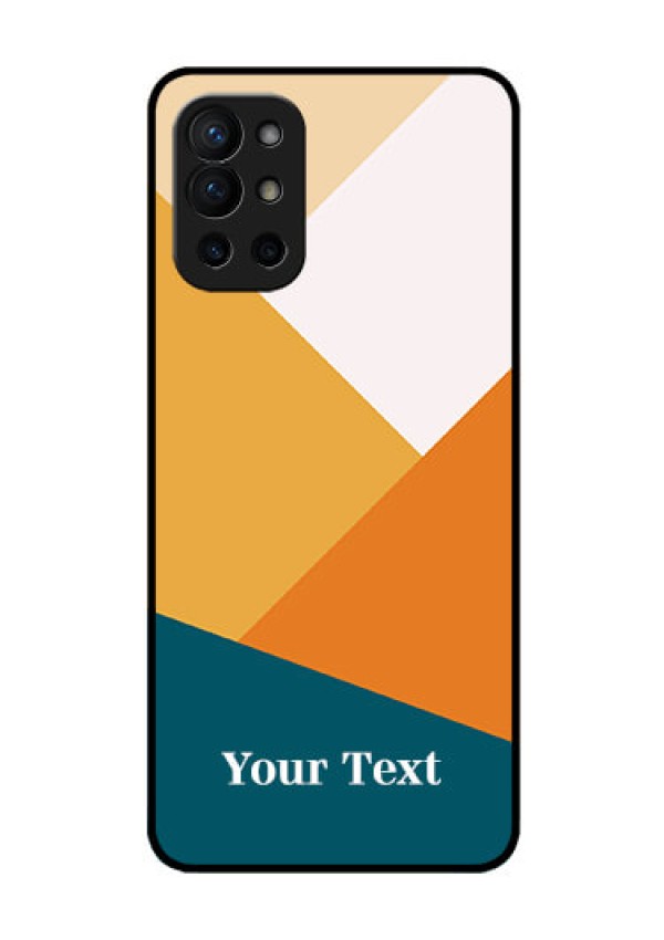OnePlus 9R 5G Personalized Glass Phone Case - Stacked Multi-colour Design