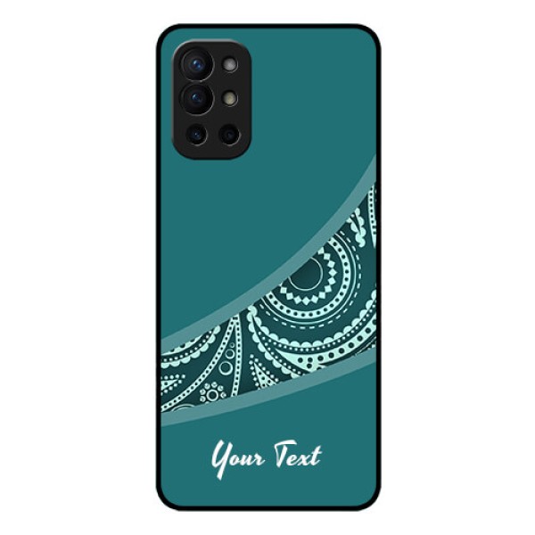 OnePlus 9R 5G Photo Printing on Glass Case - semi visible floral Design OnePlus 9R 5G Photo Printing on Glass Case - semi visible floral Design