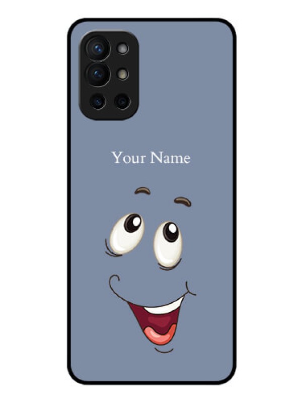 Custom OnePlus 9R 5G Photo Printing on Glass Case - Laughing Cartoon Face Design