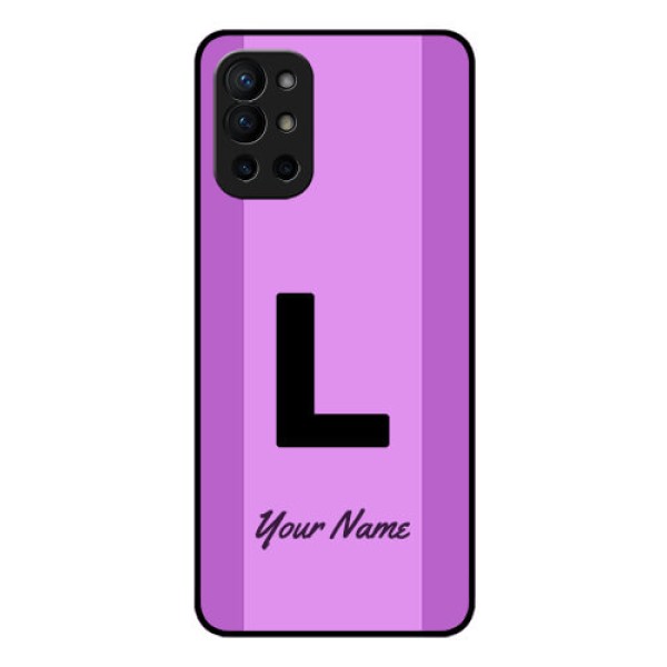 OnePlus 9R 5G Custom Glass Phone Case - Tricolor custom text Design OnePlus 9R 5G Custom Glass Phone Case - Tricolor custom text Design