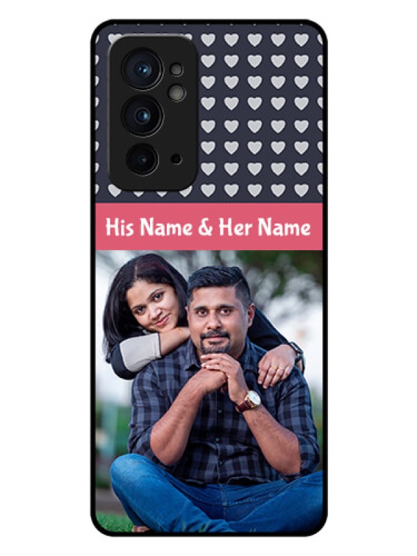 Custom OnePlus 9RT 5G Custom Glass Mobile Case - Love Symbols Design