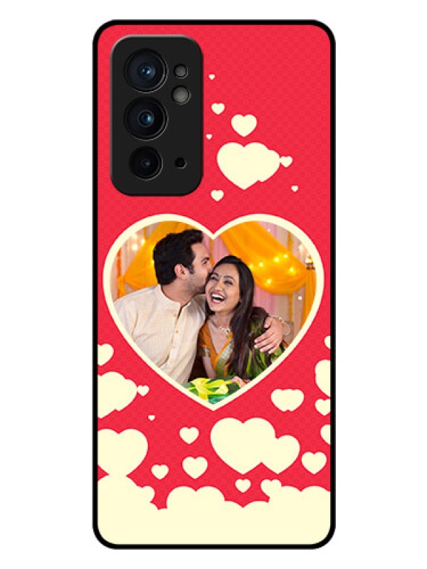 Custom OnePlus 9RT 5G Custom Glass Mobile Case - Love Symbols Phone Cover Design
