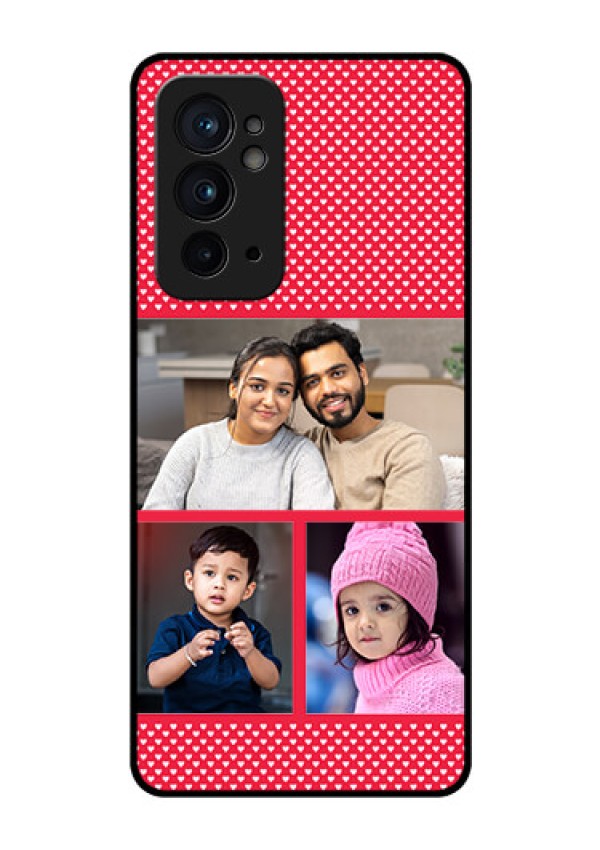OnePlus 9RT 5G Personalized Glass Phone Case - Bulk Pic Upload Design