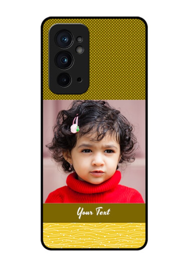OnePlus 9RT 5G Custom Glass Phone Case - Simple Green Color Design