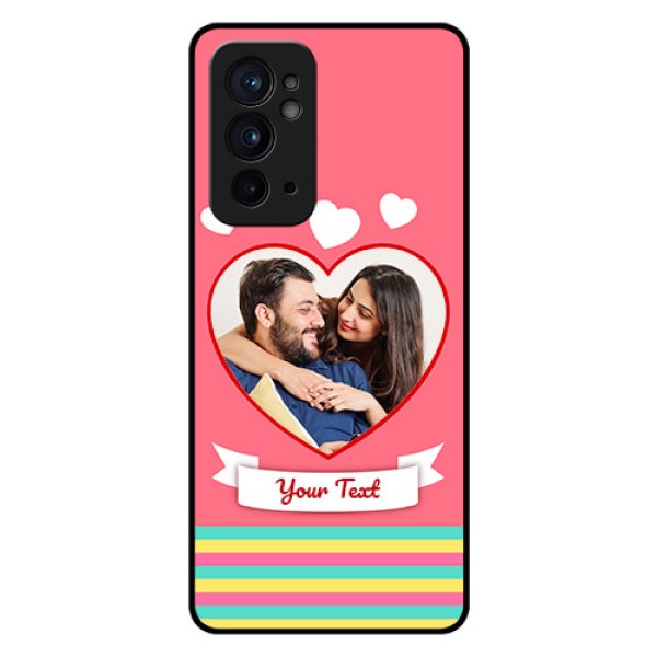 OnePlus 9RT 5G Photo Printing on Glass Case - Love Doodle Design