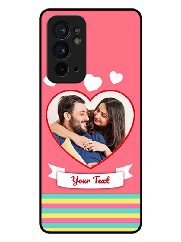 Custom OnePlus 9RT 5G Photo Printing on Glass Case - Love Doodle Design
