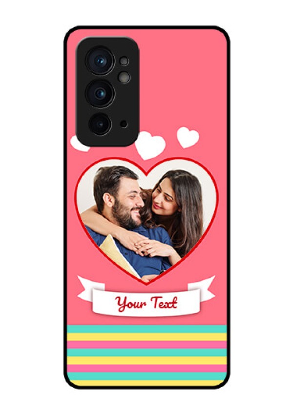 OnePlus 9RT 5G Photo Printing on Glass Case - Love Doodle Design