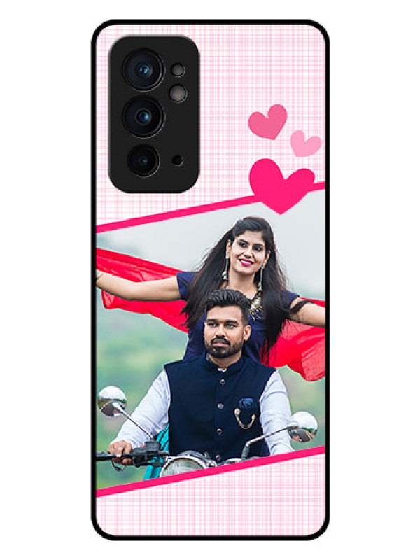 Custom OnePlus 9RT 5G Custom Glass Phone Case - Love Shape Heart Design