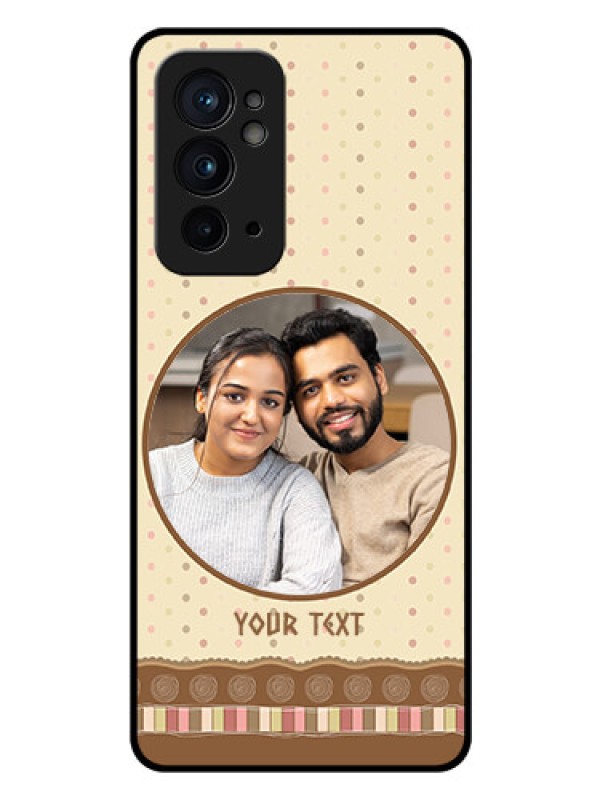 Custom OnePlus 9RT 5G Custom Glass Mobile Case - Brown Dotted Mobile Case Design