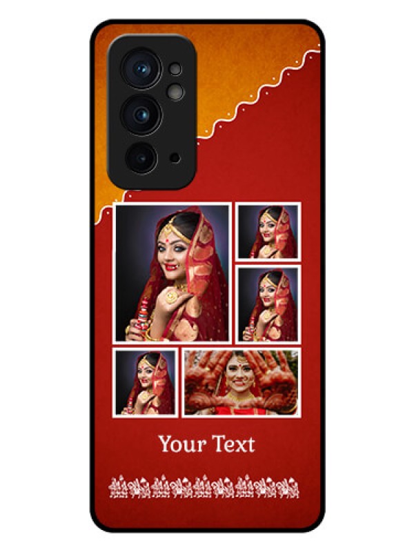 Custom OnePlus 9RT 5G Personalized Glass Phone Case - Wedding Pic Upload Design