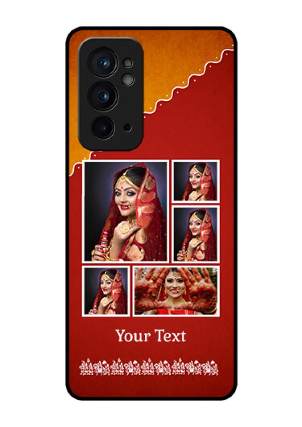 OnePlus 9RT 5G Personalized Glass Phone Case - Wedding Pic Upload Design