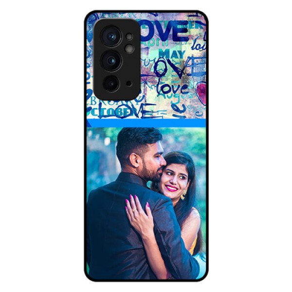 OnePlus 9RT 5G Custom Glass Mobile Case - Colorful Love Design
