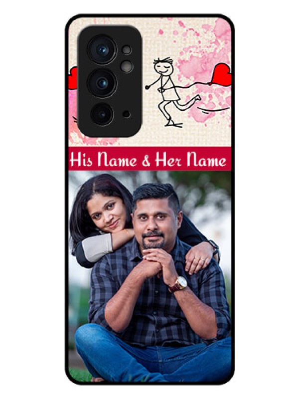 Custom OnePlus 9RT 5G Photo Printing on Glass Case - You and Me Case Design