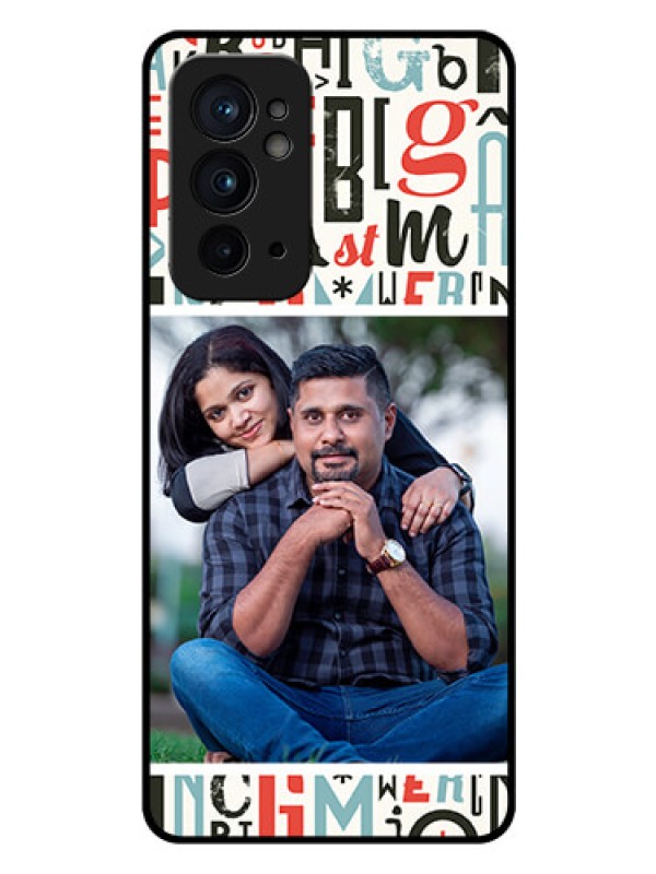 Custom OnePlus 9RT 5G Personalized Glass Phone Case - Alphabet Design