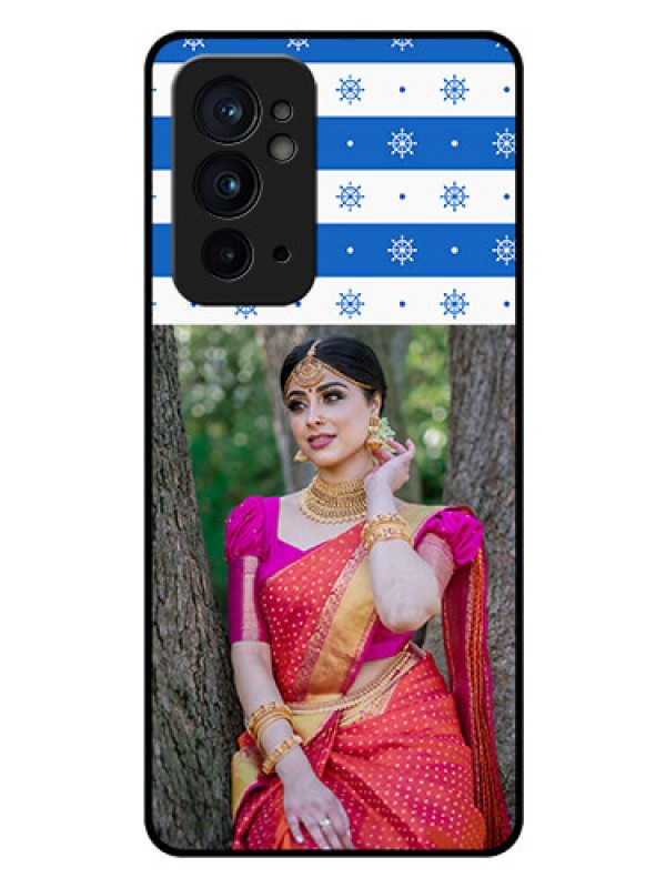 Custom OnePlus 9RT 5G Photo Printing on Glass Case - Snow Pattern Design