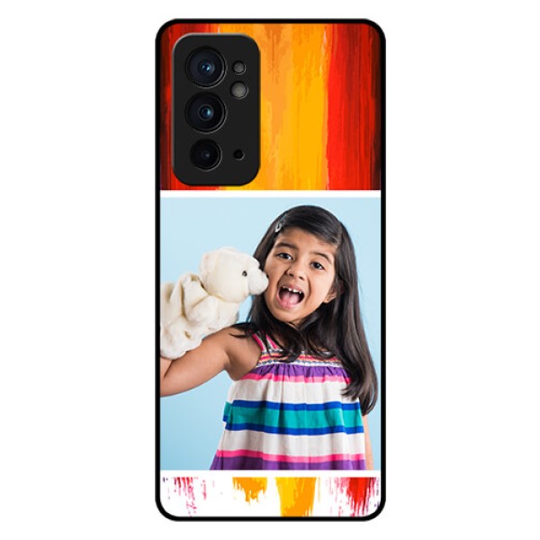 OnePlus 9RT 5G Personalized Glass Phone Case - Multi Color Design