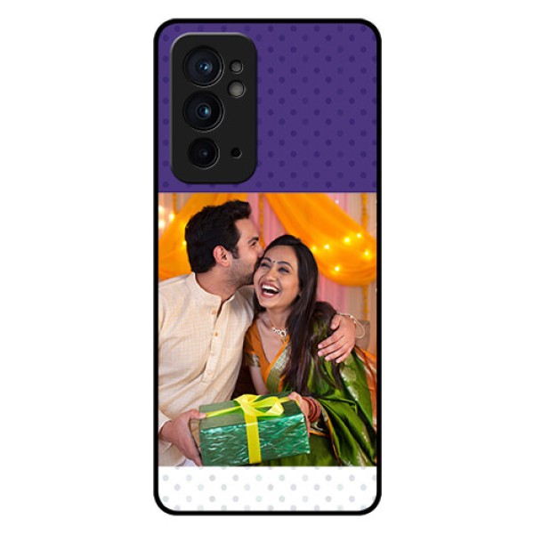 OnePlus 9RT 5G Personalized Glass Phone Case - Violet Pattern Design OnePlus 9RT 5G Personalized Glass Phone Case - Violet Pattern Design