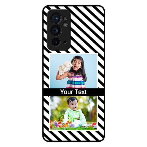 OnePlus 9RT 5G Photo Printing on Glass Case - Black And White Stripes Design OnePlus 9RT 5G Photo Printing on Glass Case - Black And White Stripes Design