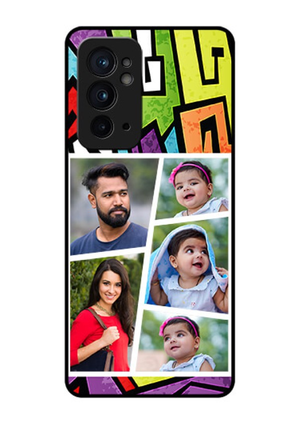 OnePlus 9RT 5G Custom Glass Phone Case - Graffiti pattern Design