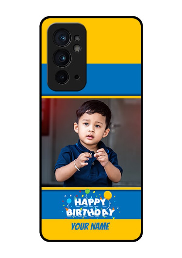 OnePlus 9RT 5G Custom Glass Mobile Case - Birthday Wishes Design