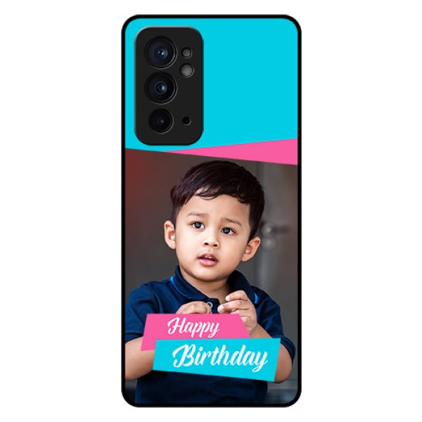OnePlus 9RT 5G Personalized Glass Phone Case - Image Holder with 2 Color Design