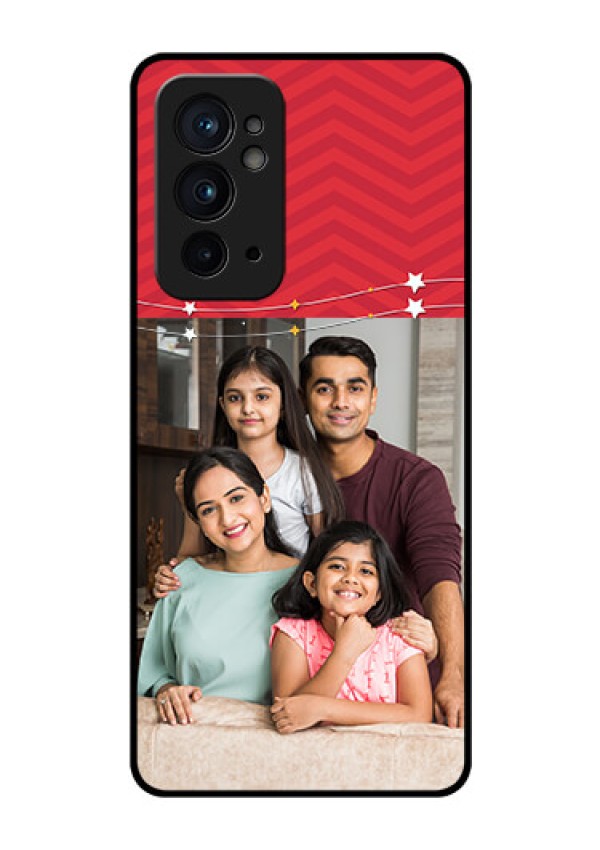 OnePlus 9RT 5G Personalized Glass Phone Case - Happy Family Design