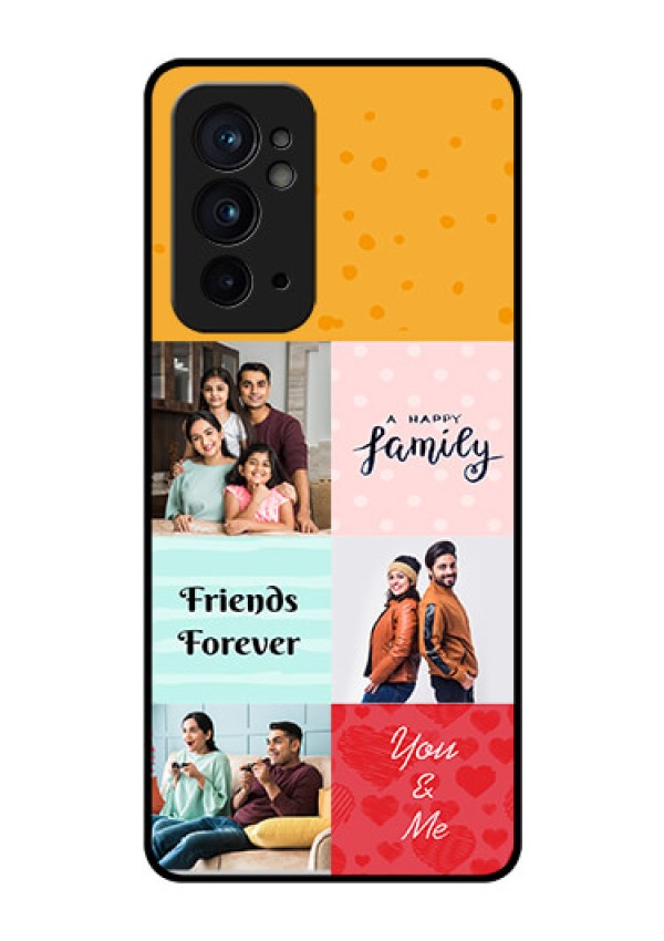 OnePlus 9RT 5G Personalized Glass Phone Case - Images with Quotes Design