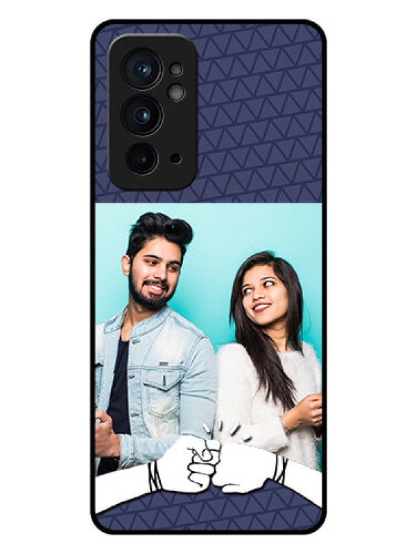 Custom OnePlus 9RT 5G Photo Printing on Glass Case - with Best Friends Design