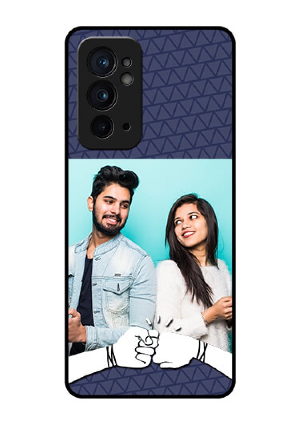 OnePlus 9RT 5G Photo Printing on Glass Case - with Best Friends Design