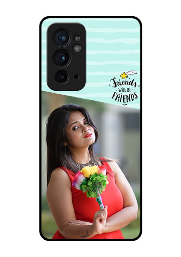 OnePlus 9RT 5G Custom Glass Phone Case - Friends Picture Icon Design