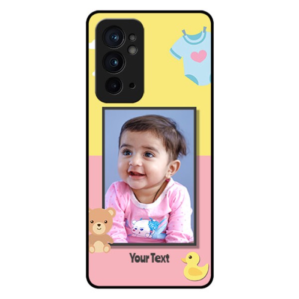 OnePlus 9RT 5G Photo Printing on Glass Case - Kids 2 Color Design