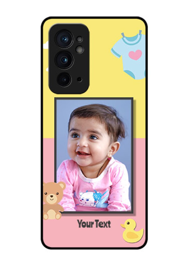 OnePlus 9RT 5G Photo Printing on Glass Case - Kids 2 Color Design